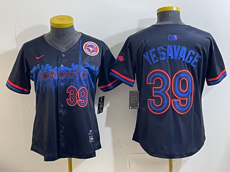 Women 2025 Nike Toronto Blue Jays #39 Yesavage Blue Game MLB Jersey 08->women mlb jersey->Women Jersey